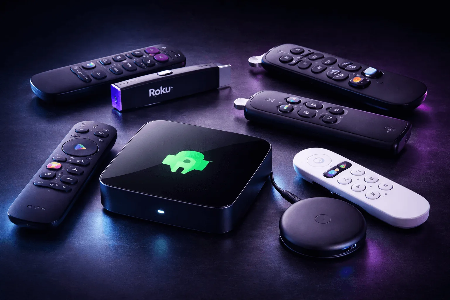 Meilleurs boîtiers IPTV 2026 - Box Android et streaming sticks avec télécommandes